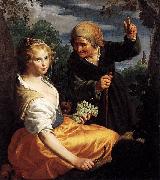 Paulus Moreelse Vertumnus and Pomona oil on canvas